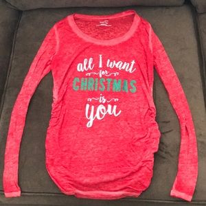 Christmas Maternity Top